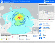 Earthquake - 7.2 - 21 km W of Morón, Venezuela (24 June 2026 23:29 UTC)