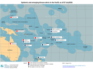 World: Epidemic and emerging disease alerts in the Pacific as of 07 July2026