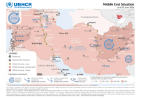 Lebanon: Middle East Situation - Population Movement Map 25 June 2026