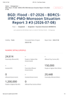 Bangladesh: BGD: Flood - 07-2026 - BDRCS-IFRC-PMO-Monsoon Situation Report 3 #3 (2026-07-08)