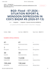 Bangladesh: BGD: Flood - 07-2026 - Situation Report-8, Monsoon Depression in Cox’s Bazar #8 (2026-07-13)
