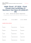 VNM: Flood - 07-2026 - Flash Floods and Landslides in Northern Viet Nam #3 (2026-07-09)
