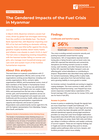 The Gendered Impacts of the Fuel Crisis in Myanmar