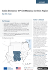 Sudan Emergency IDP Site Mapping: Kordofan Region (May 2026)