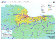 Bolivarian Republic of Venezuela: Earthquake (24 Jun 2026) - Combined Macroseismic ShakeMap of the 7.2 and 7.5 Magnitude Earthquakes, 27 Jun 2026