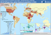 World Refugee Day: global displaced population in 2025 - DG ECHO Daily Map | 19/06/2026